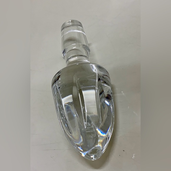 Vtg Solid Lead Crystal Decanter Finial Stopper Replacement - Picture 12 of 12
